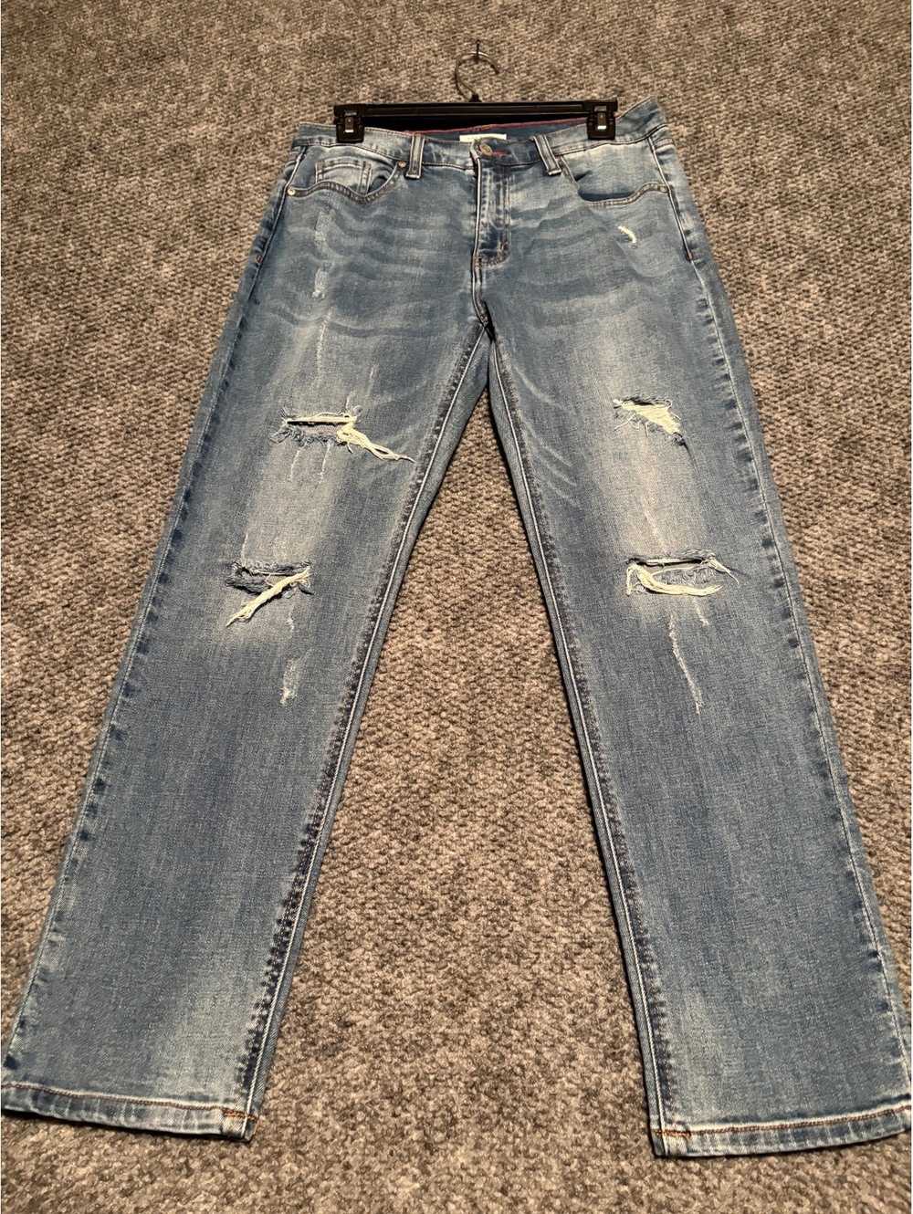 TheMogan Distressed Ripped Light Wash Denim Jeans Women's 29 Waist
